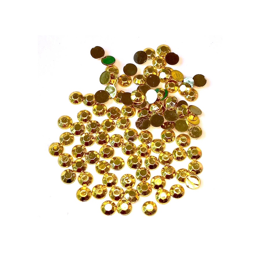 Cartela Adesiva - Chaton - Dourado - 05mm - 01 UN - Artlille - Rizzo