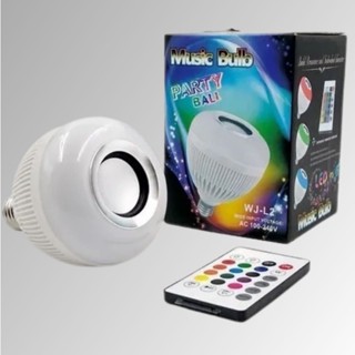 Lampada Bluetooth Com Led Rgb Musica 12w + Controle Remoto SusStore