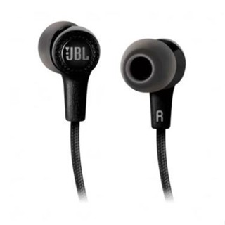 Fone JBL Branco/Preto com Fio Stereo Earphone para Android microfone entrada P3 Esportivos Corrida Fone de Ouvido JBL