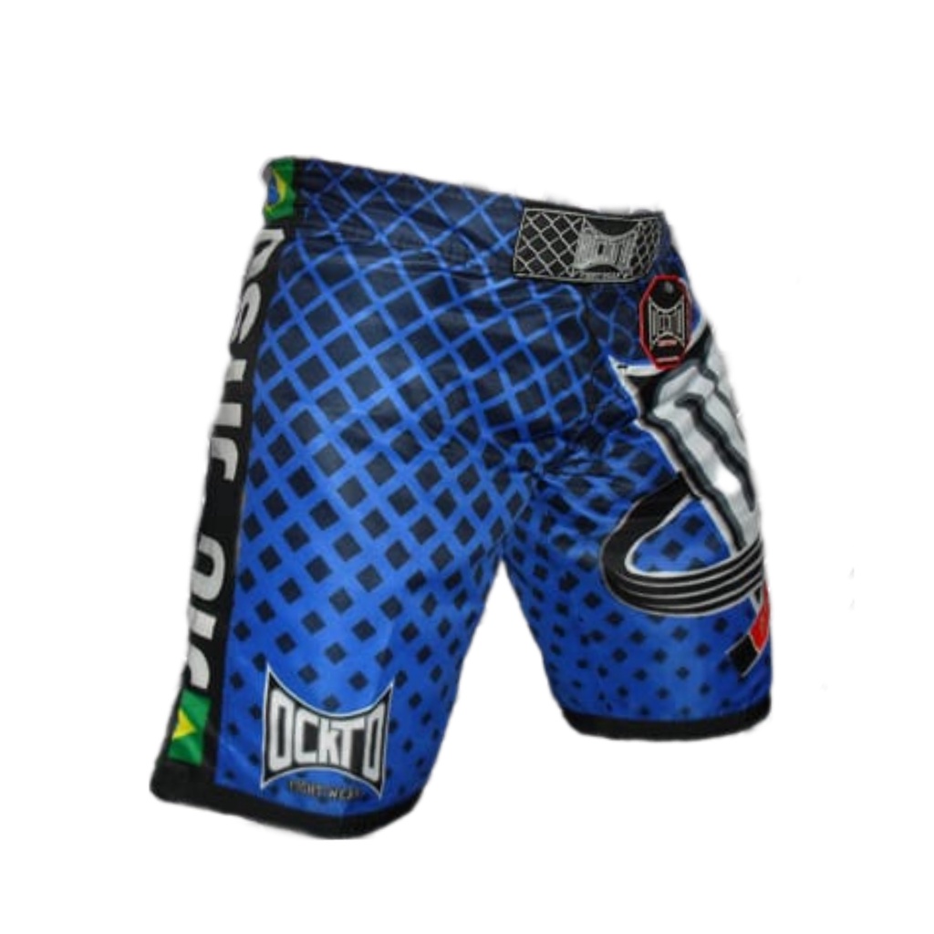 Short Bermuda Mma Muay Thai BJJ Ockto Black Belt