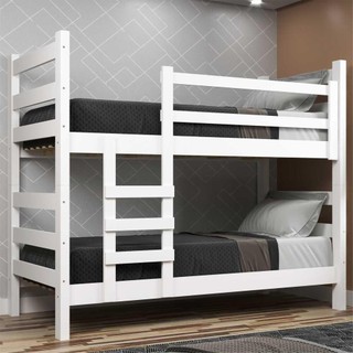 Beliche Madeira Maciça - vira 2 Camas - para Colchão 78/88 x 188cm Dubai Multimóveis VCR4137 em Oferta na Shopee