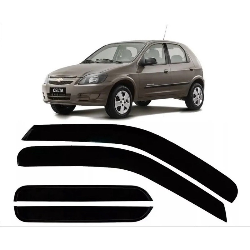 Calha Defletor De Chuva Celta 2000 A 2016 E Prima 2006 A 2012 4 Portas