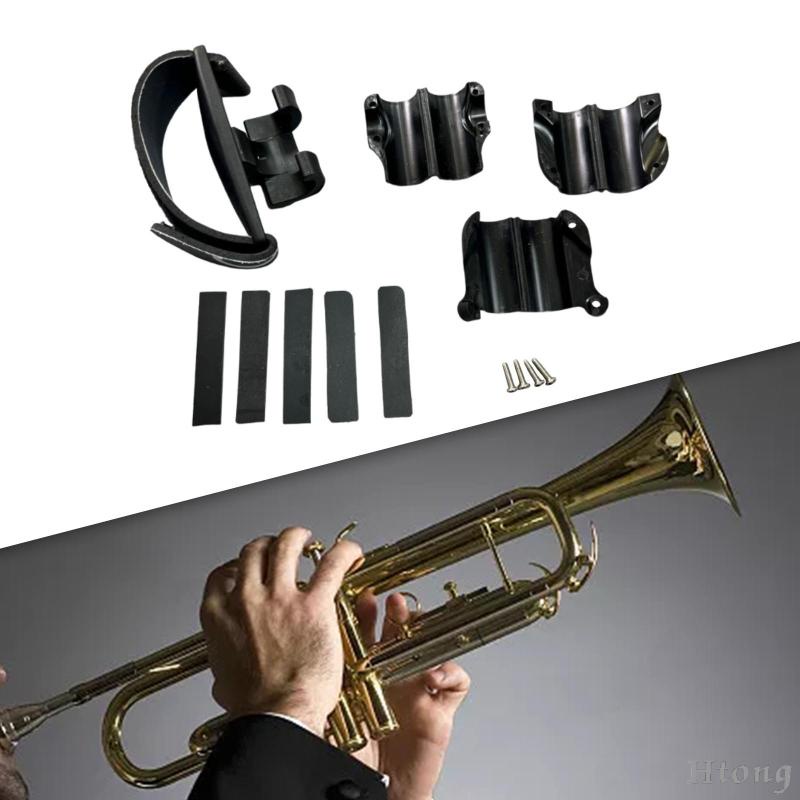 [Htong] Trombone Grip Cleaning Care Parts Guard Manter Uma Posição De Jogo Adequada Ajustável Universal Fácil De Instalar Presentes Musicais Black Wraps