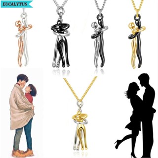 EUCALYTUS Jóias De Abraço De Casal Pingente De Metal Para Casais Meninas Colar Estilo Amoroso Da Mãe