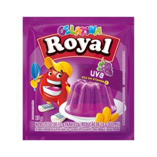 Gelatina Sabor Uva 25g Royal