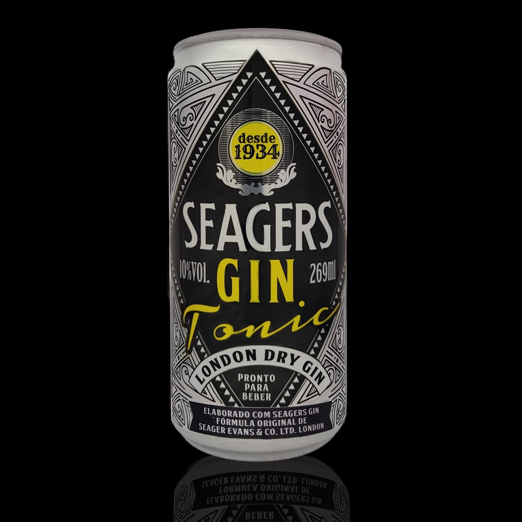 Seagers Gin Tonic 269ml - Lata - Kit com 6 unidades - Food & Beverages