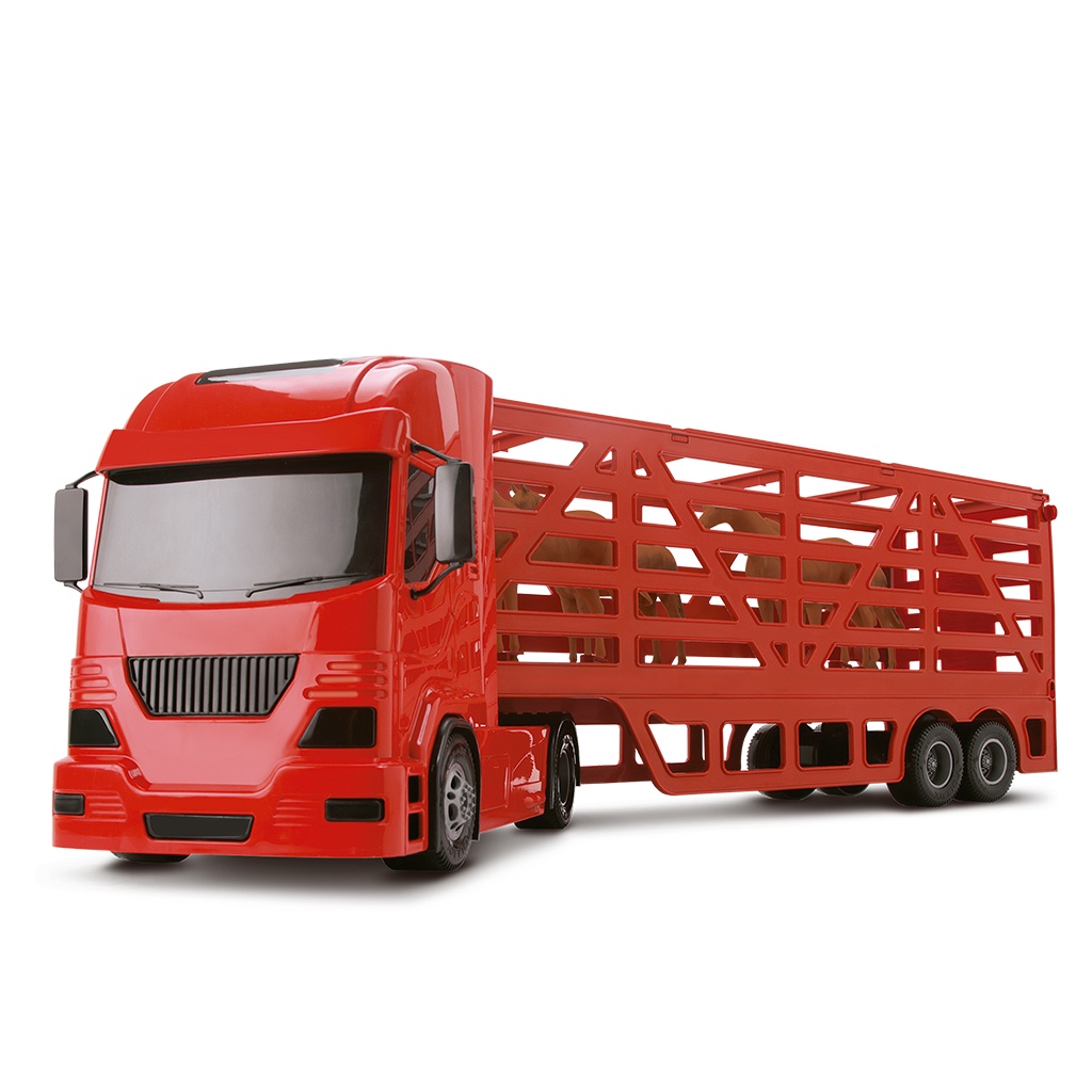 Caminhao Grande Haras Pollux C/ 4 Cavalos - 60cm - Silmar