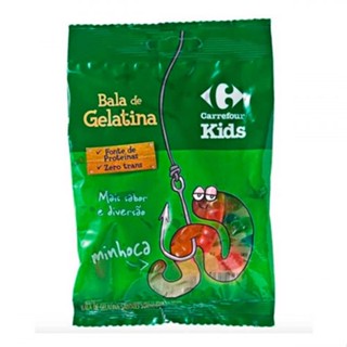 Bala de Gelatina Morango Citroloucas Carrefour 90 g