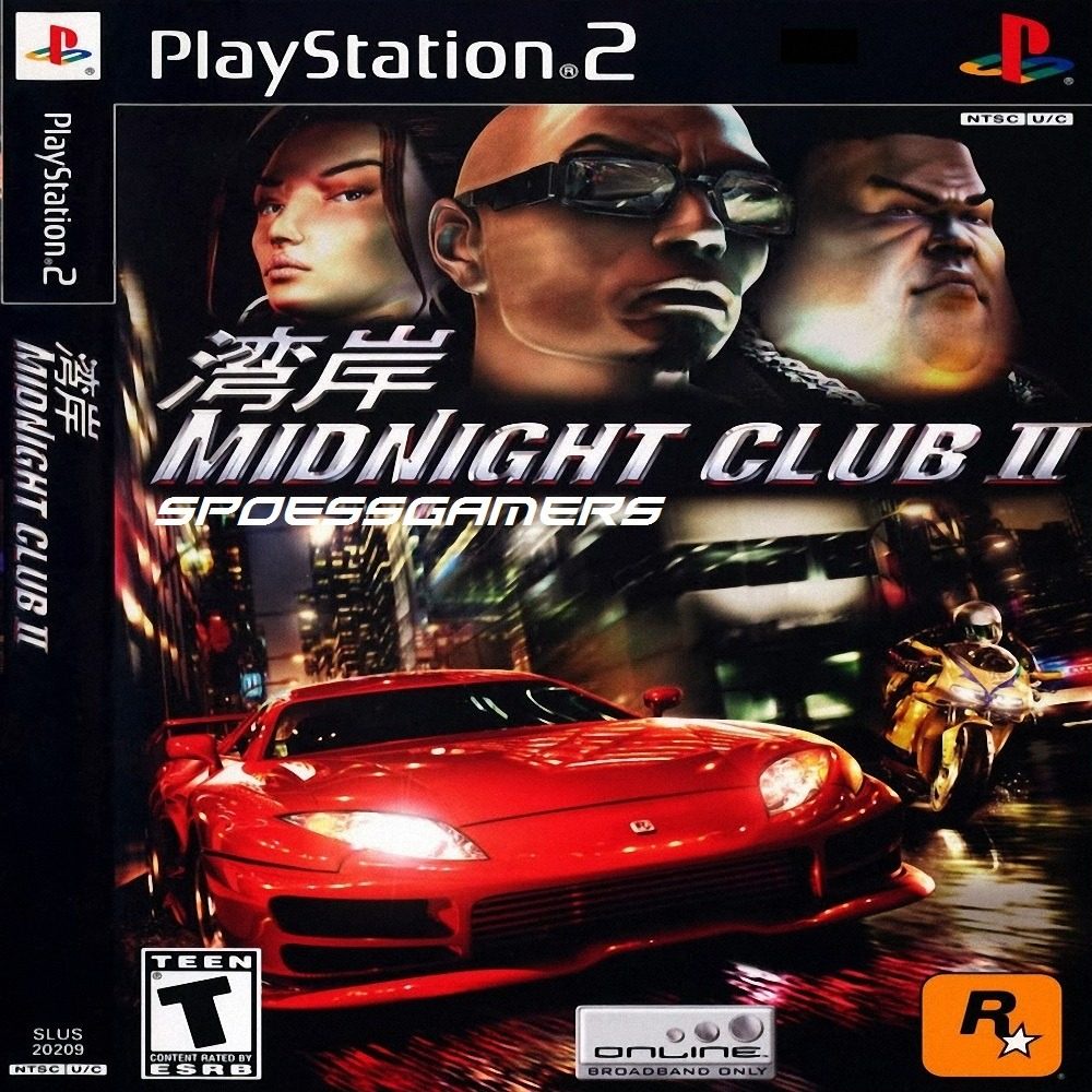 Jogo Ps 2 Midnight Club 2  Desbloqueado Patch
