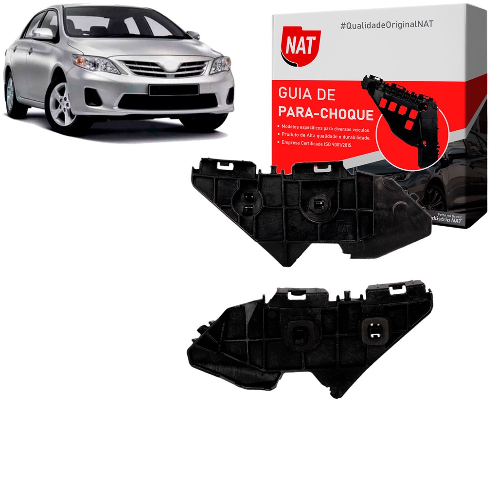 Suporte Guia Parachoque Pequeno Corolla 2009 À 2014 Traseiro em Oferta na Shopee