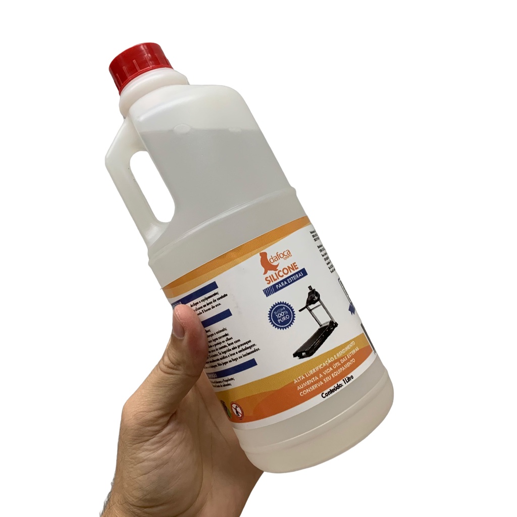 1 Litro Silicone Lubrificante Esteira Elétrica Geral Dafoca