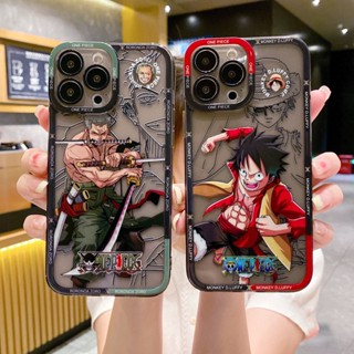 Caixa De Telefone Para Samsung A10 A30 A50 A20S A31 A51 A71 A21S A22 A32 A42 A52 A23 A12 A13 A03 Celular Anime One Piece Luffy Zoro Silicone Protetor Câmera Transparente