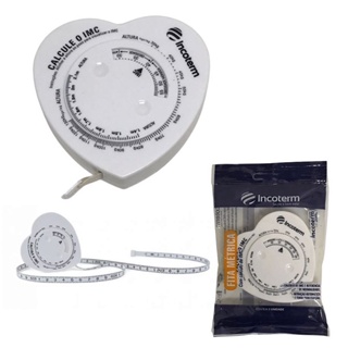 Fita Métrica Antropométrica Corporal Com Cálculo De IMC 0 a 150 cm - Incoterm em Oferta na Shopee