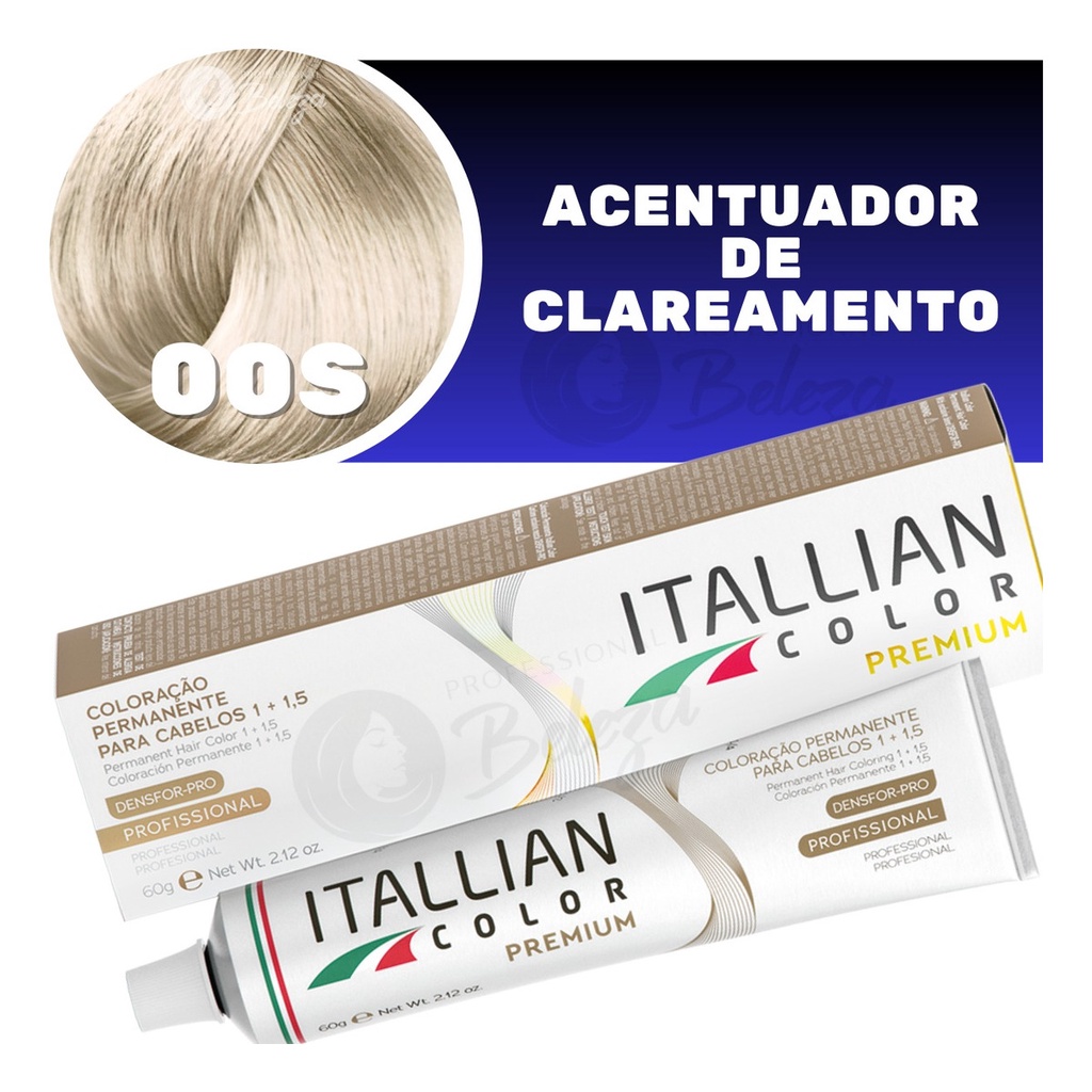Coloração Itallian Color Acentuador De Clareamento 00s 60g