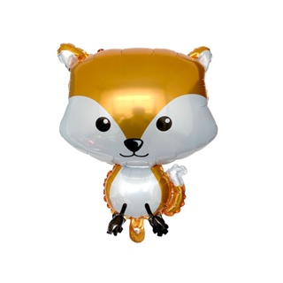 Balão Raposa Metalizado para Festa Infantil – 48x65 cm – Tema Bichinhos e Floresta em Oferta na Shopee