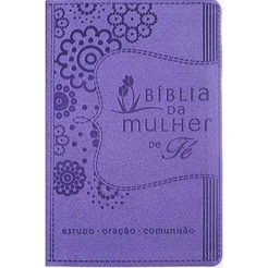Bíblia da Mulher de Fé | NVI | Couro Soft | Roxo