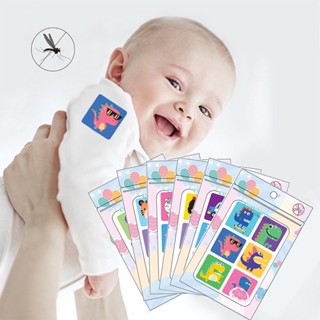 6pcs Em 1 Autocolantes Repelentes Anti-Mosquito Para Crianças Com Fotos De Cartoon Segurança