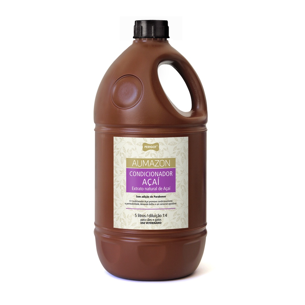 CONDICIONADOR AUMAZON AÇAI 5L PERIGOT BANHO CÃES E GATOS
