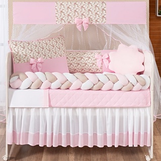 Jogo de Berço Doce Bebê  Menina 11 Peças em Oferta na Shopee