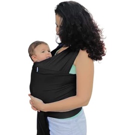 Canguru Wrap Sling Bebê Passeio Preto