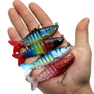 9cm16g T-Tail Fishing Jig Head Swimbaits Bass Lure Plástico Macio Para Água Salgada E Doce
