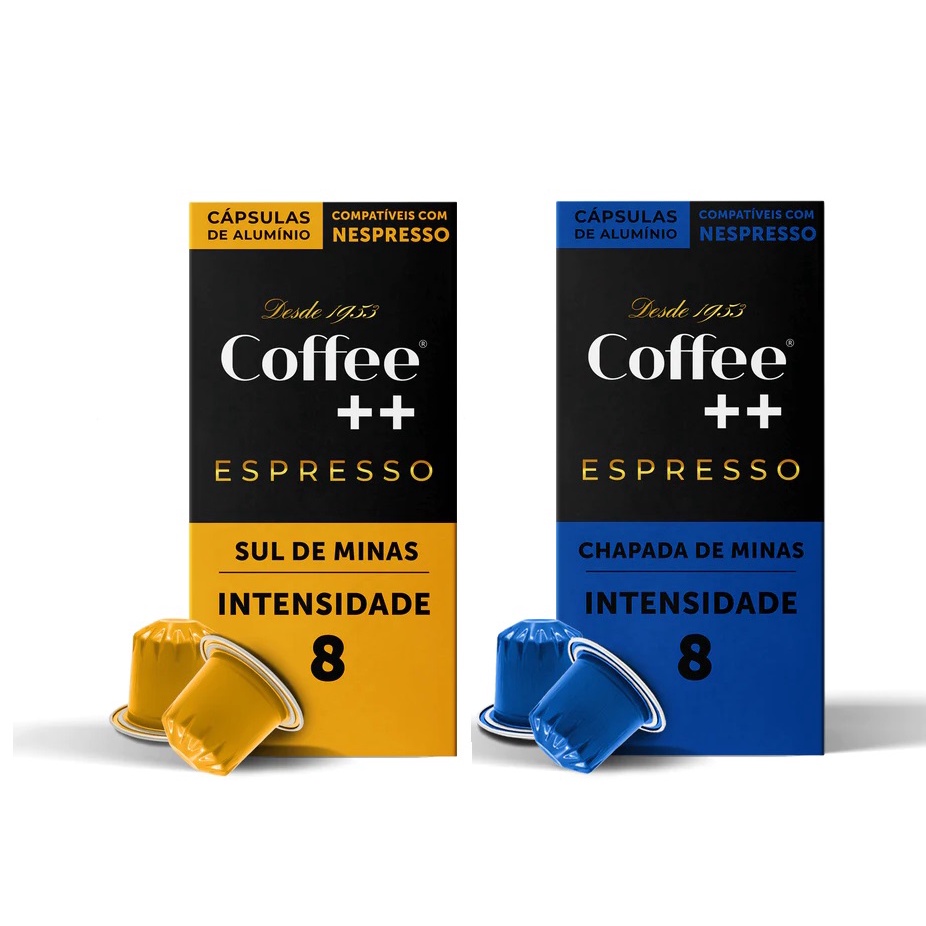 Cápsulas de Café Coffee Mais, compatível com Nespresso, Chapada de Minas + Sul de Minas