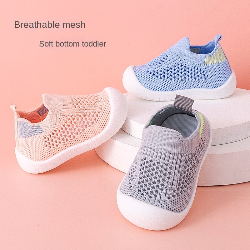Kids Shoes Casual Breathable Infant Baby Girls Boys Tênis De Malha Para Meninos Fundo Maci...