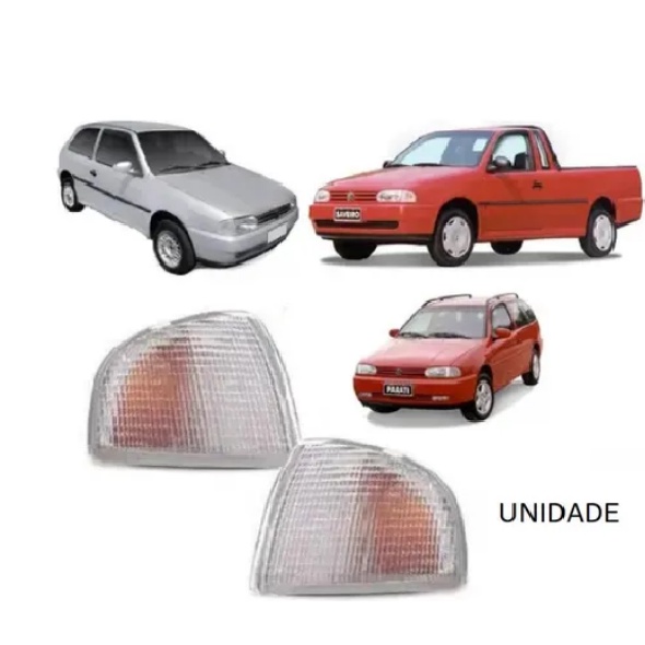 Lanterna Pisca Seta Dianteira Gol Parati Saveiro G2 Cristal Encaixe Arteb