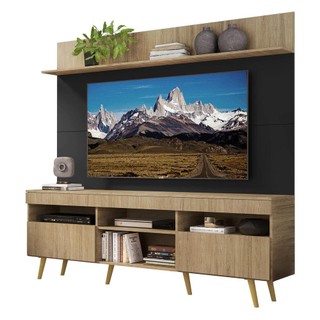 Rack Retrô com Painel TV 65" Madri Multimóveis V3371 em Oferta na Shopee