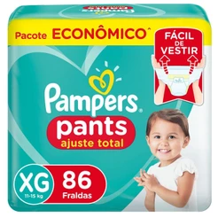 Fralda Pampers Pants Ajuste Total Max XG 86 Unidades