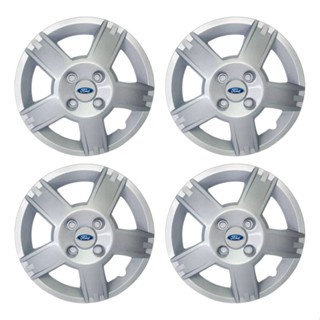 Jogo Calota Fiesta Sedan Hatch -2002 -2003 -2004 -2005 -2006 -2007 -2008 -2009 -2010 -2011 -2012 -2013 -2014 Aro 14 - 4pecas 4 Furos P/ Roda Cubo Baixo Cb1003pta - 4 Unidades