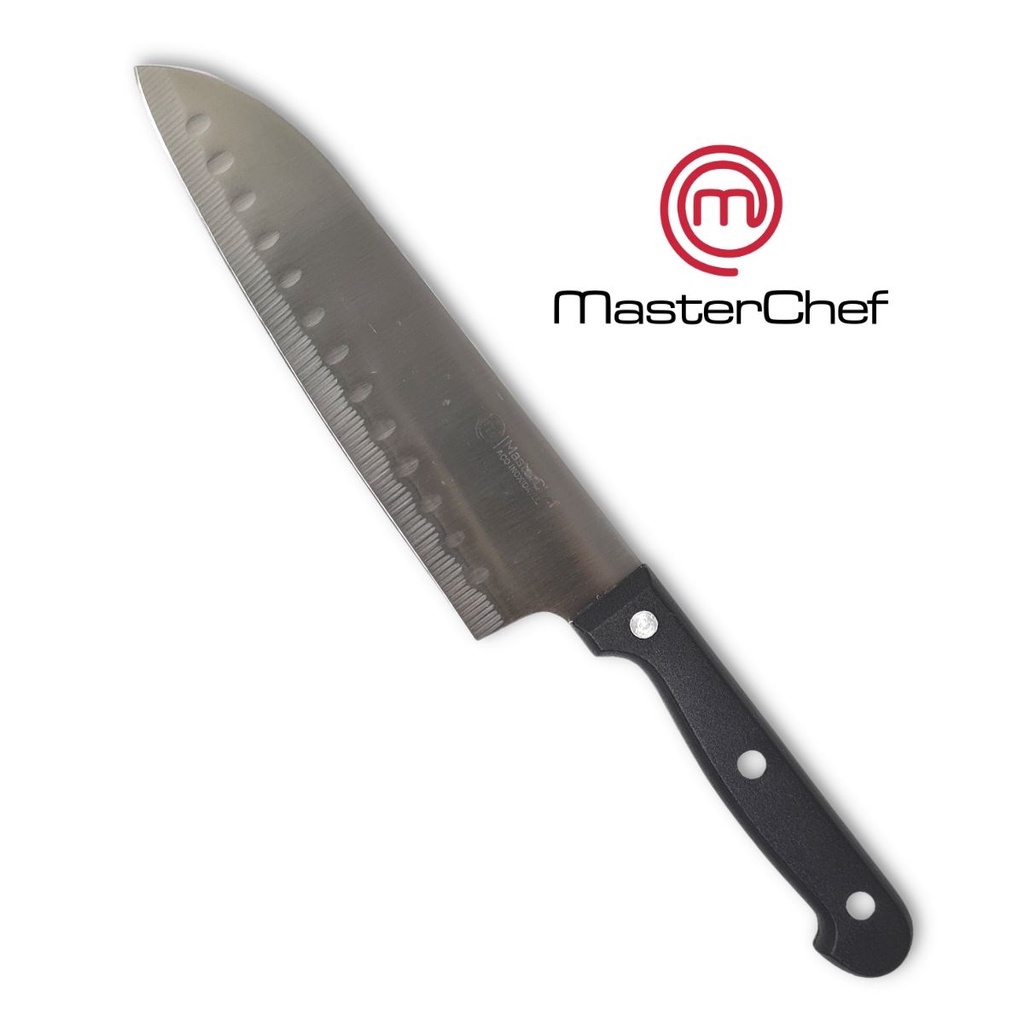 Faca de Cozinha Masterchef Oficial Santoku Aço Forjado Quotidien Inox 7"