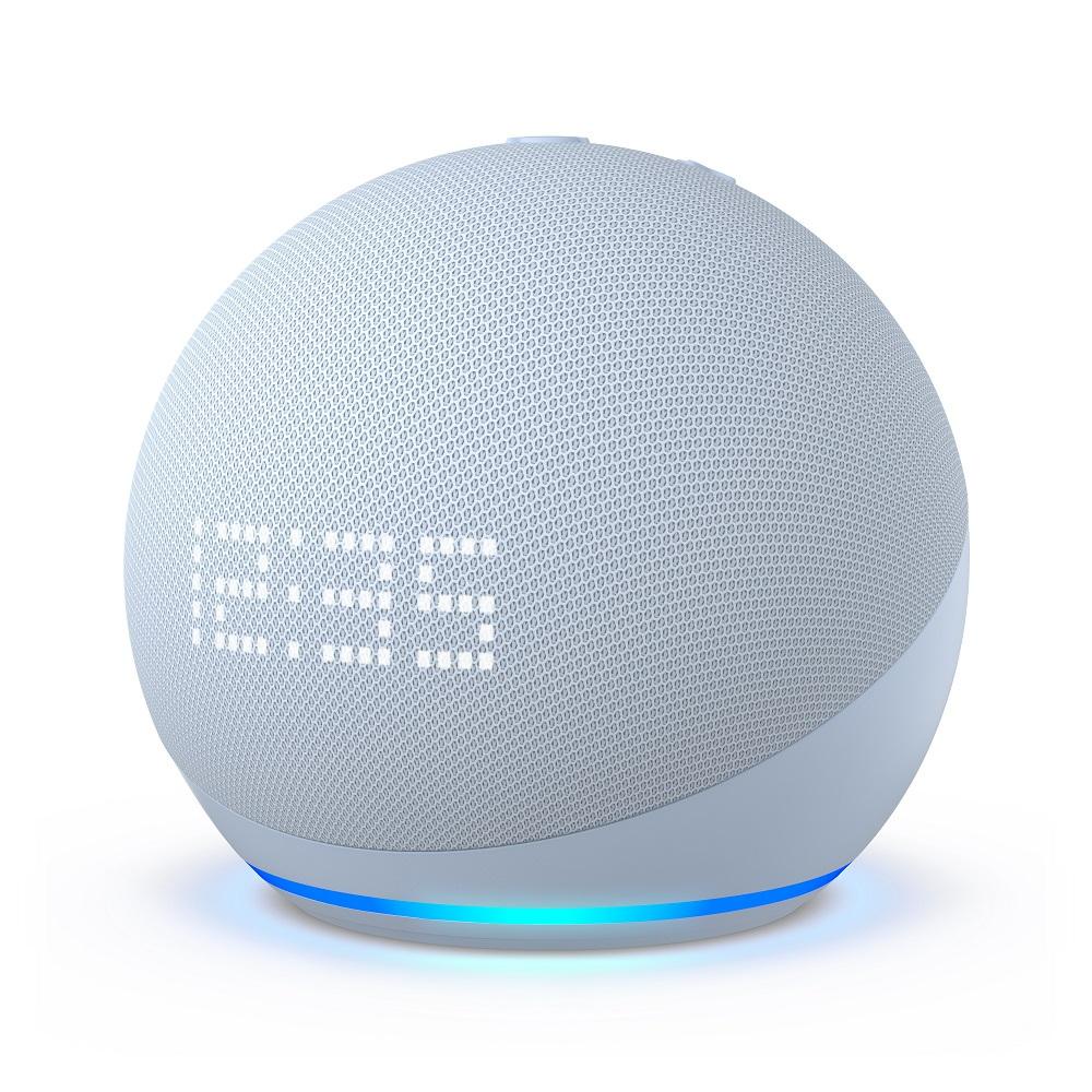 Echo Dot 5ª geração com relógio, Smart speaker com relógio e Produto Alexa, Azul, AMAZON AMAZON