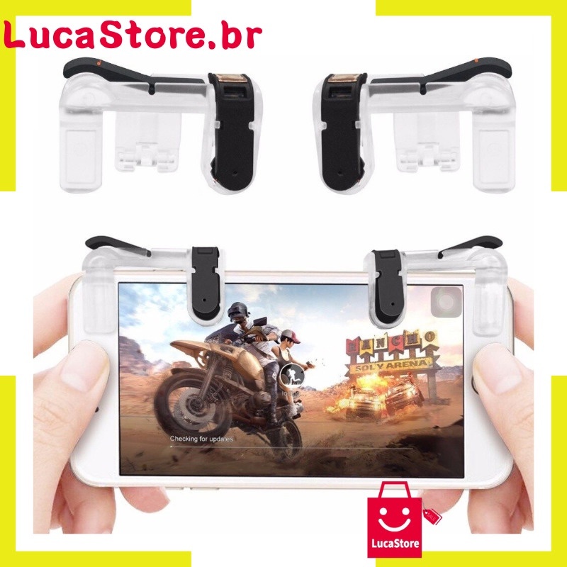 Gatilho Free Fire Botões R1 L1 Jogo De Tiro PUBG Para Celular De Joystick
