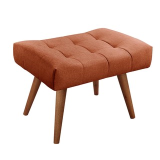 Puff Banqueta Theo Madeira Maciça Castellar Móbile em Oferta na Shopee