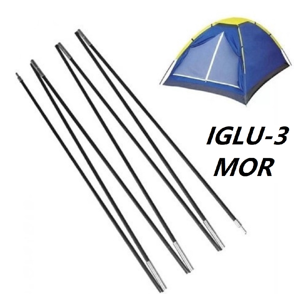 Kit Conjunto De Varetas Reposição Barraca Iglu 3 Pessoas Mor em Oferta na Shopee