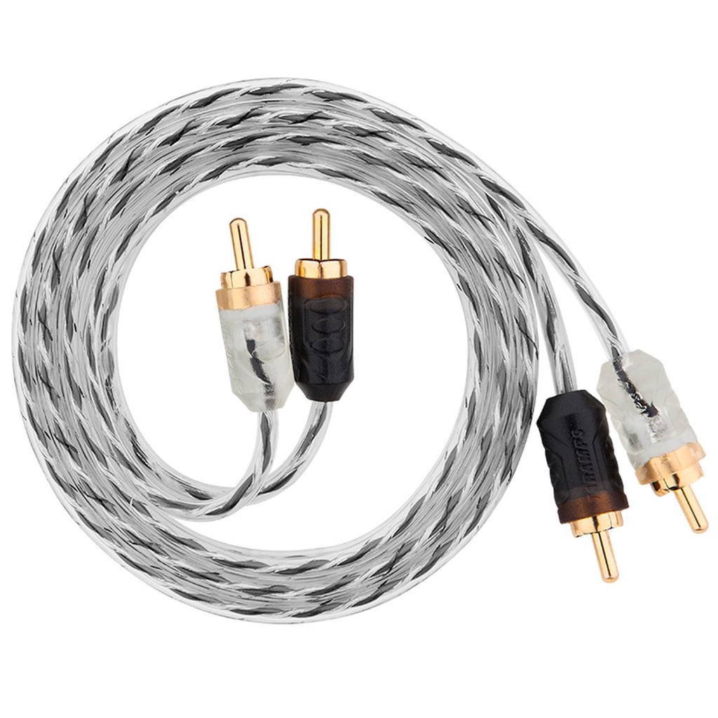 Cabo RCA 1M Injetado Taramps de 1 Metro Estéreo Plug de Alta Qualidade Fios de Cobre OFHC