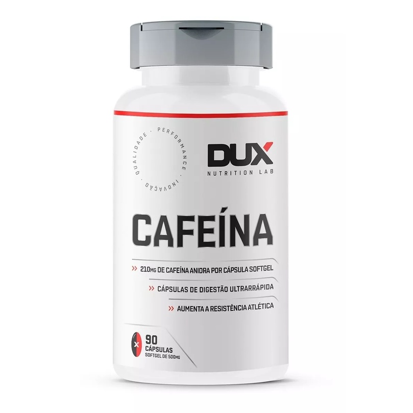 Cafeína 200mg Pote (90 Cápsulas) - Dux Nutrition