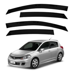 Calha de Chuva Defletor Nissan Tiida Hatch Todos 4 Portas Ecoflex
