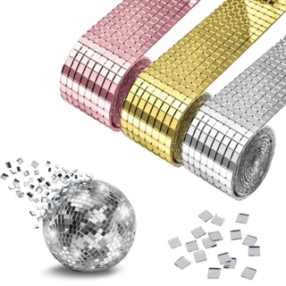 Novo autoadesivo real de vidro artesanato mini quadrados espelhos mosaico azulejos adesivos banheiro DIY artesanato artesanato decoração casa em Oferta na Shopee