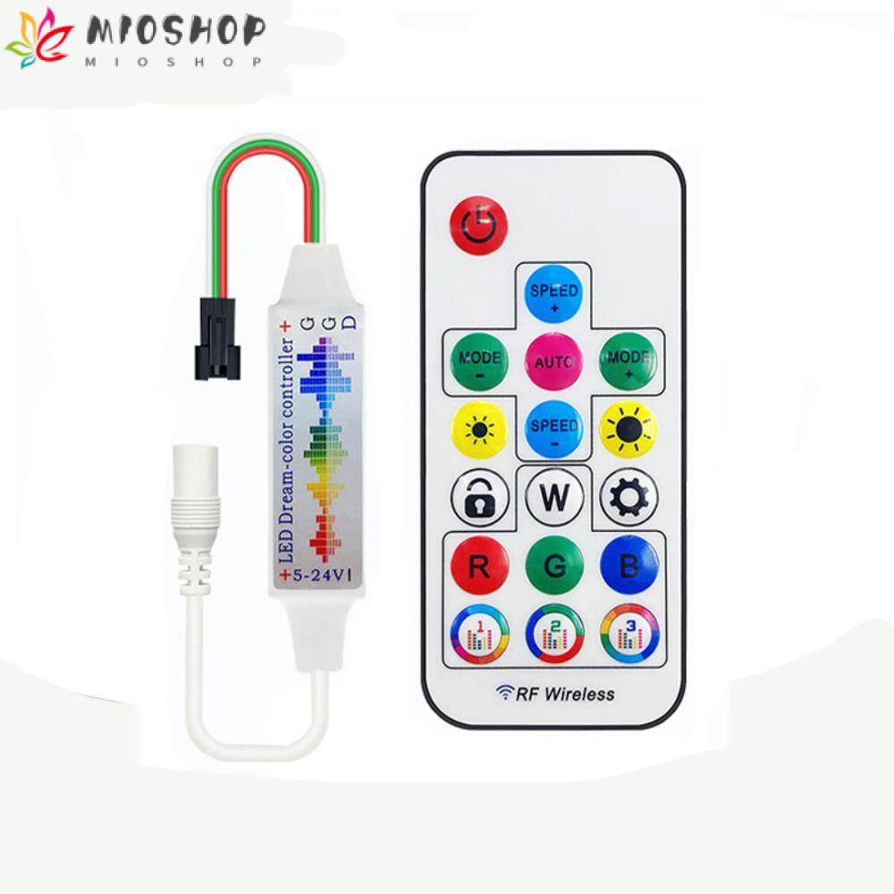 MIOSHOP Led Strip Light , Controlador De Música Endereçável De 3 Pinos , DC5-24V Para WS2812B WS2811 5050