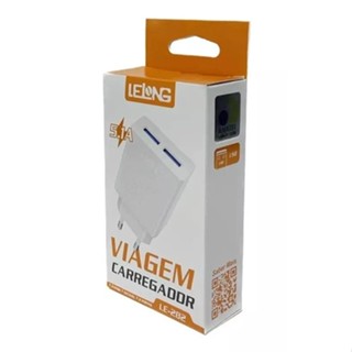 Carregador Turbo 5.1A 2 USB Lelong carregamento Rapido
