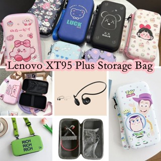 Estoque Pronto ! Para Lenovo XT95 Plus Caixa De Fones De Ouvido De Condução Bone Inovação Desenho Animado Katie cat Fone Bolsa De Transporte De Portátil