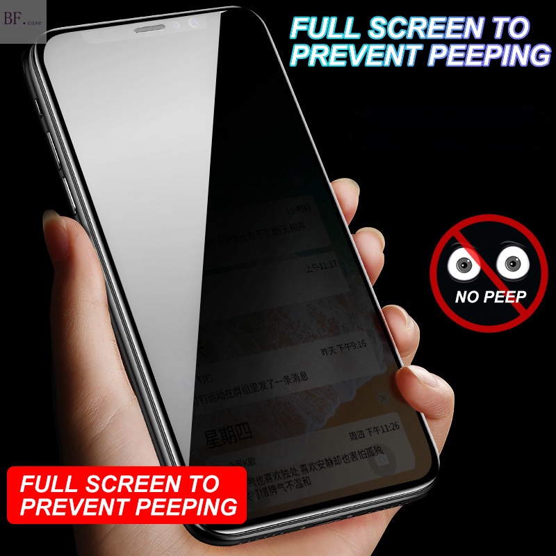Película protectora anti espionagem Completa Para IPhone 16 pro max 15 14 13 12 11 X XR XSMAX 6 7 8 Plus 12mini 14plus