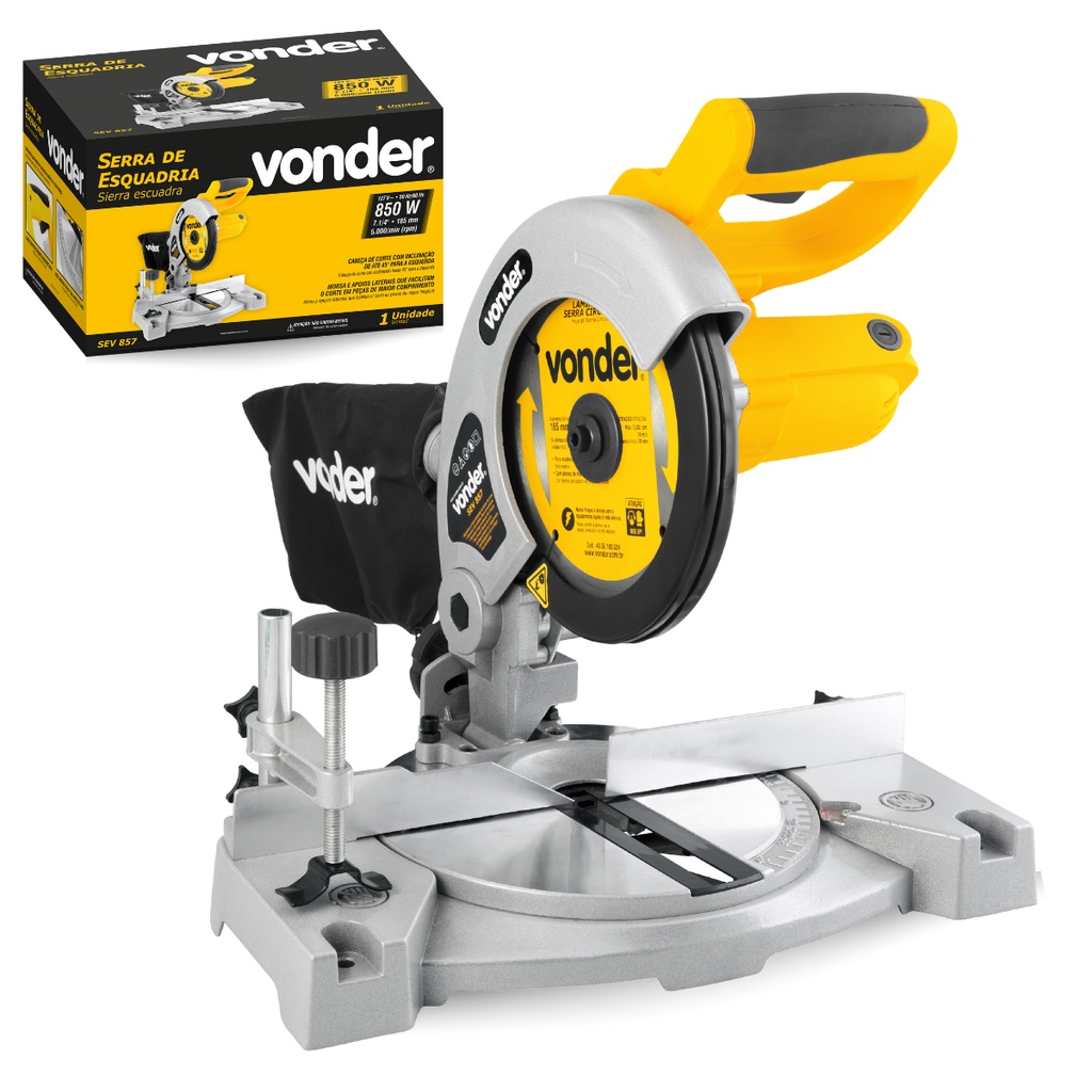 Serra Meia Esquadria Vonder 7.1/4" 850W Madeira 110V 220V