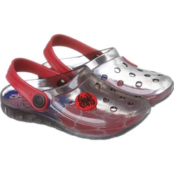Chinelo Babuche Transparente Infantil Menino Aranha Spider Promoção Camin
