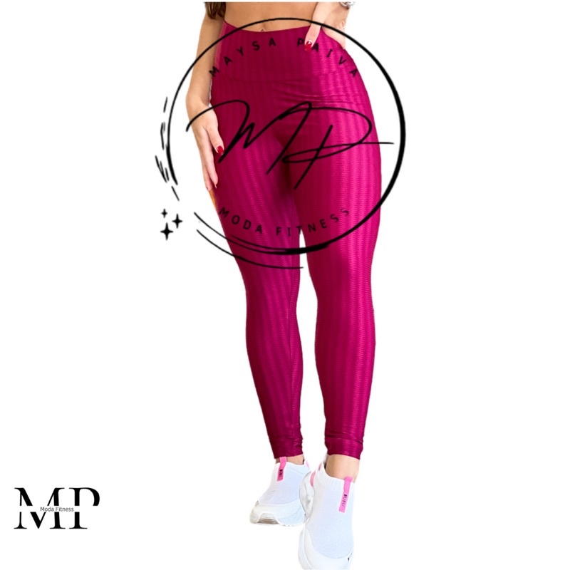 Calça Legging Poliamida New Zig Alta Compressão Academia Fitness 3D Alta Qualidade  1006#