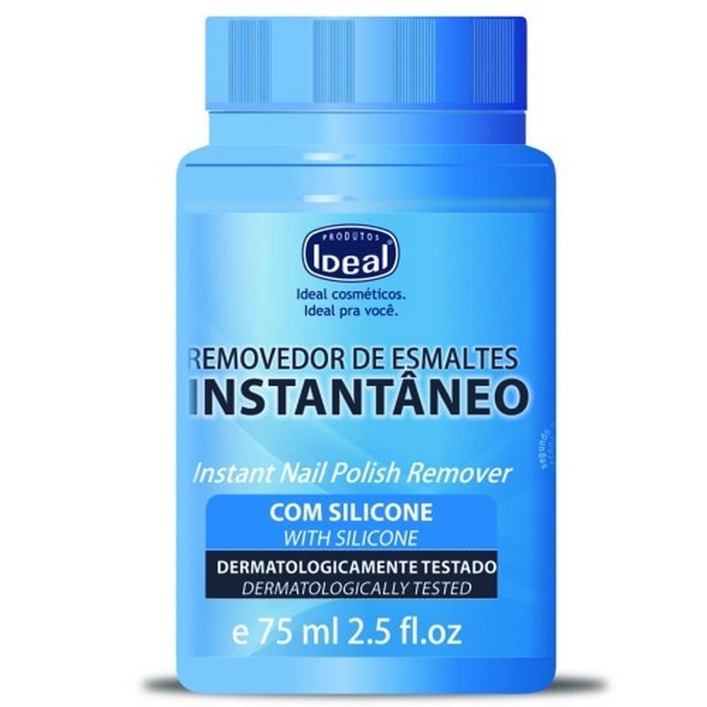 Ideal Removedor De Esmalte Instantaneo C/Silicone 75Ml