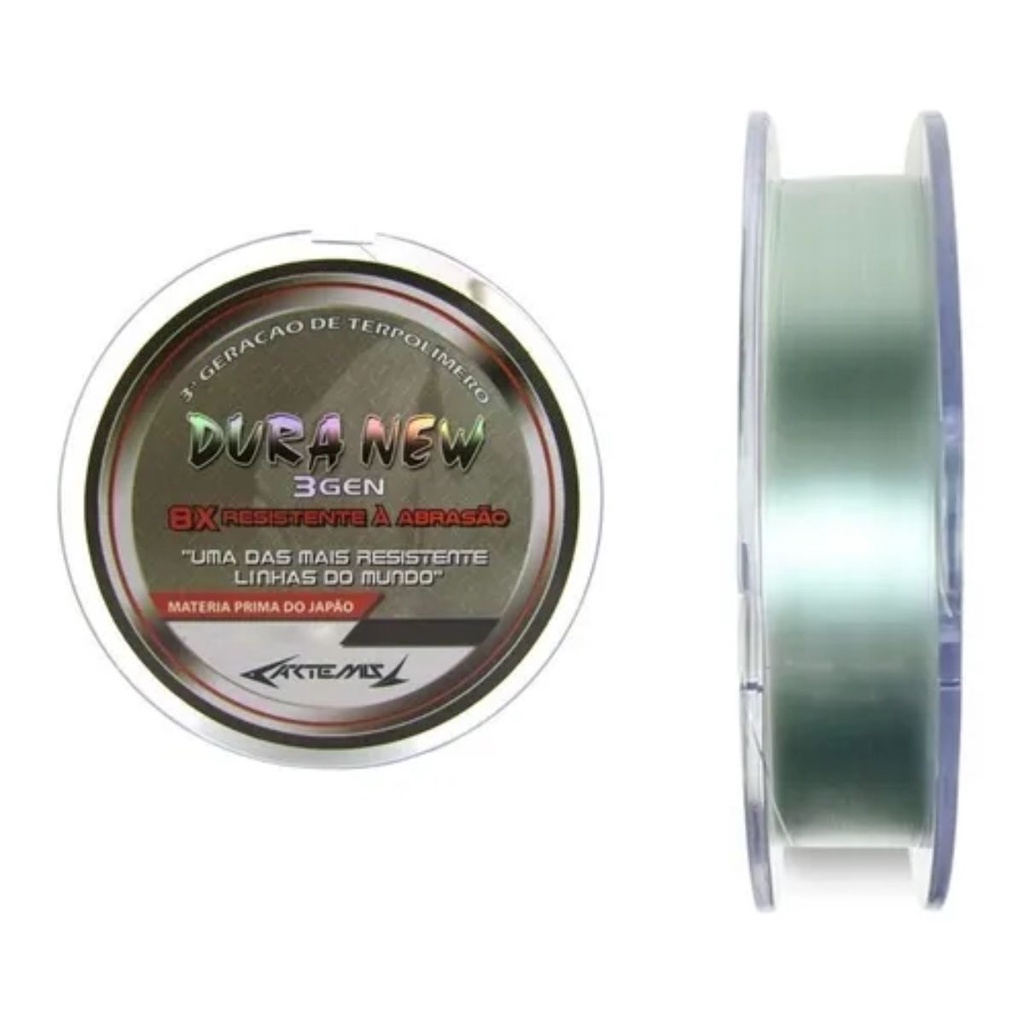 Linha Duranew 0,28mm 100m Monofilamento 17lb Cores Nova Duranium