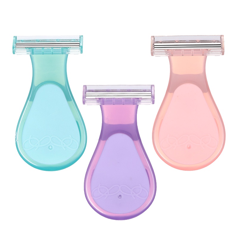 Portátil Navalha Shaver 3 Lâminas Viagem gilete feminina Cabelo Remoção depilador indolor Mini Barbear feminino Navalha de Segurança para As Mulheres depilador íntimo feminino